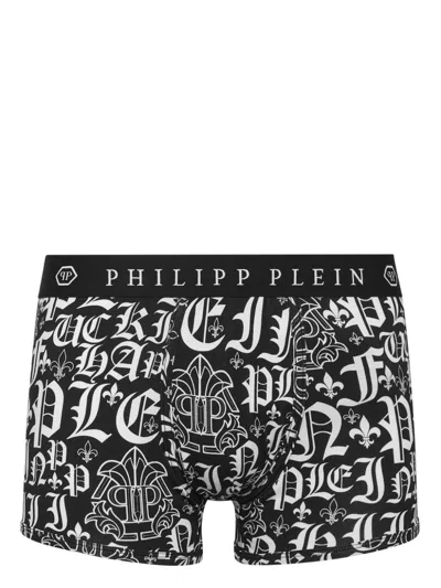 Philipp Plein Logo-print Boxers In Black