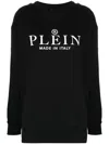 Philipp Plein Logo-print Cotton Sweatshirt In Black
