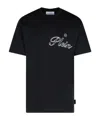 Philipp Plein Crew Neck Cotton T-shirt In Black