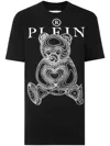 Philipp Plein Logo-print Cotton T-shirt In Black