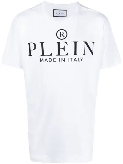 Philipp Plein Logo-print Cotton T-shirt In White