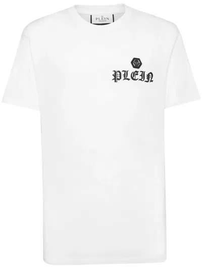 PHILIPP PLEIN LOGO-PRINT COTTON T-SHIRT