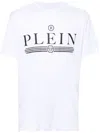 Philipp Plein White Cotton T-shirt With Logo Print In White