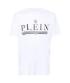 Philipp Plein White Cotton T-shirt With Logo Print In White