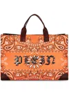 Philipp Plein Shopper Mit Logo-print In Orange