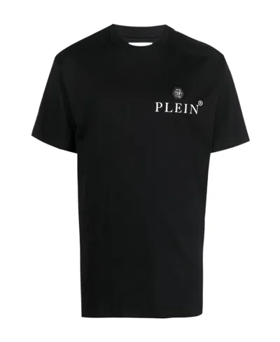 PHILIPP PLEIN PHILIPP PLEIN LOGO-PRINT CREWNECK T-SHIRT