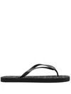 Philipp Plein Logo-print Flip Flops In Black