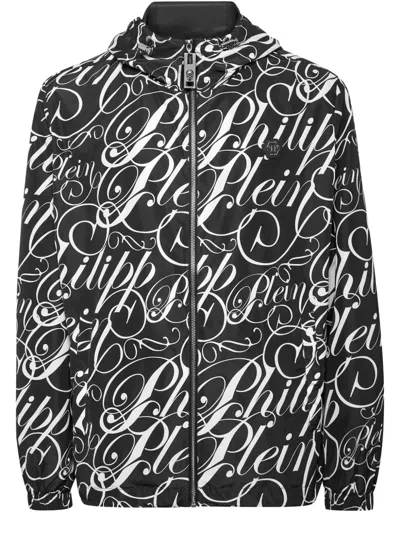 PHILIPP PLEIN LOGO-PRINT JACKET