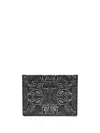 Philipp Plein Logo-print Leather Cardholder In Black