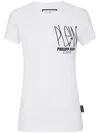 Philipp Plein Logo-print Logo-patch T-shirt In White