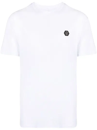 Philipp Plein Logo-print Short-sleeved T-shirt In White