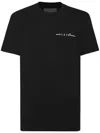 Philipp Plein Flocked Logo-print T-shirt In Black