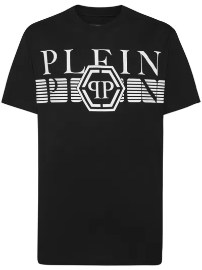 Philipp Plein Logo Print T-shirt In Black  