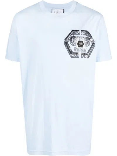Philipp Plein Logo-print T-shirt In Blue