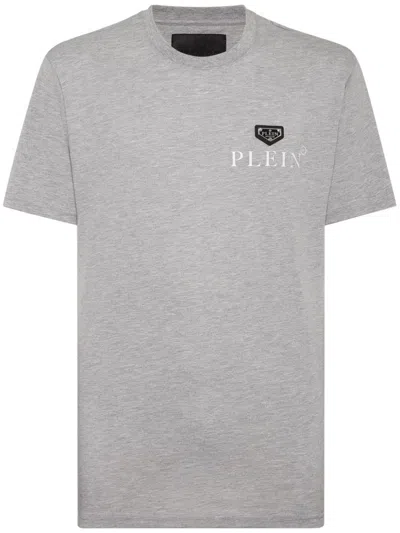 Philipp Plein Logo-print T-shirt In Grey