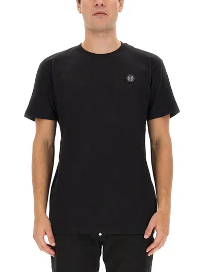 Philipp Plein Logo Print T-shirt In Black