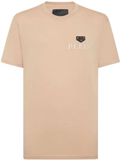 Philipp Plein Logo-print T-shirt In Neutrals