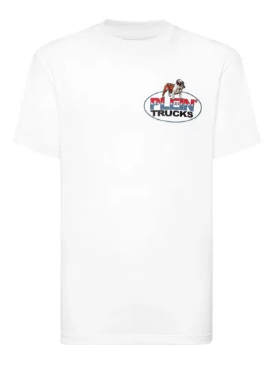 Philipp Plein Cotton T-shirt With Logo In White