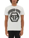 Philipp Plein Logo Print T-shirt In White