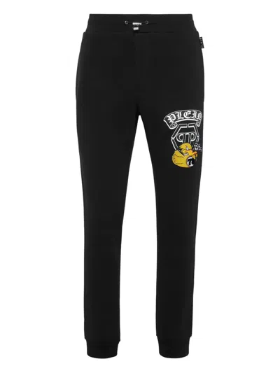 Philipp Plein Logo-print Track Pants In Black