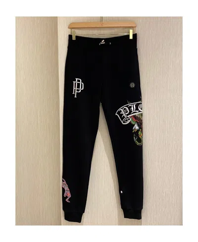 Philipp Plein Logo Printed Sweatpants In Black