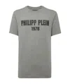 Philipp Plein T-shirt Round Neck Ss Pp1978 In Gray