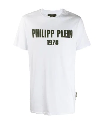 Philipp Plein Logo Printed T-shirt In White