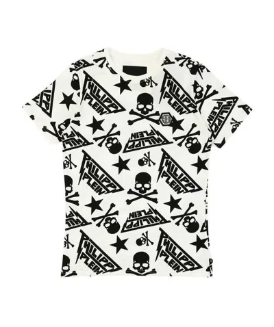 Philipp Plein Logo Printed T-shirt In White