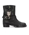 Philipp Plein Logo Short Boots In Black