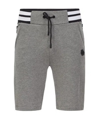 Philipp Plein Logo Shorts In Gray