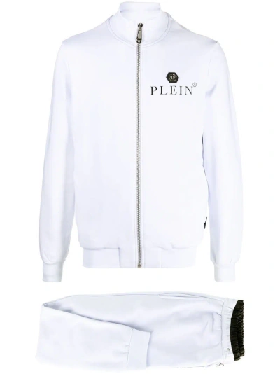 Philipp Plein Logo Suit In White