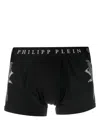 Philipp Plein Logo-waistband Boxers In Black