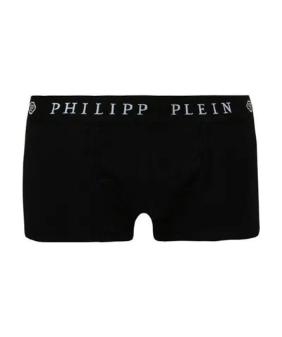 Philipp Plein Logo Waistband Boxers In Black