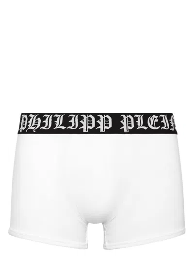 Philipp Plein Logo-waistband Boxers In White