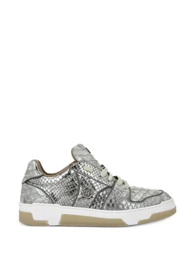 Philipp Plein Logo-detail Sneakers In Silver