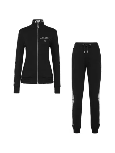 Philipp Plein Logo-detail Tracksuit In Black