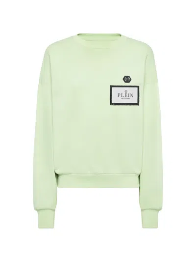 Philipp Plein Logo-patch Sweatshirt In Green