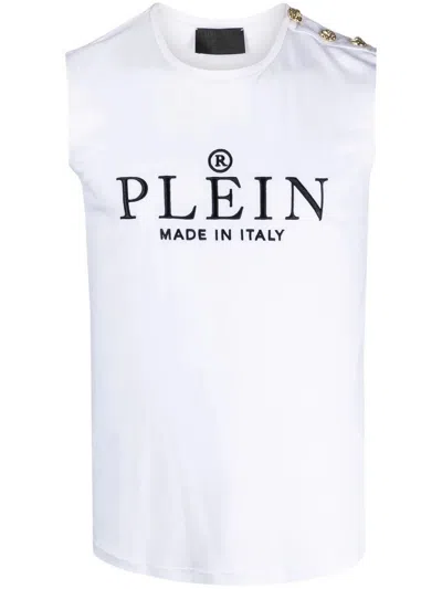 Philipp Plein Logo-print Tank Top In White