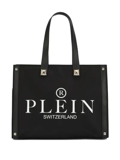 Philipp Plein Logo-print Tote Bag In Black