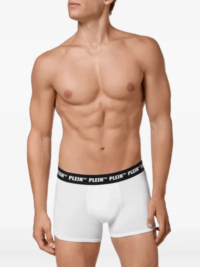 Philipp Plein Logo-waistband Boxers In White
