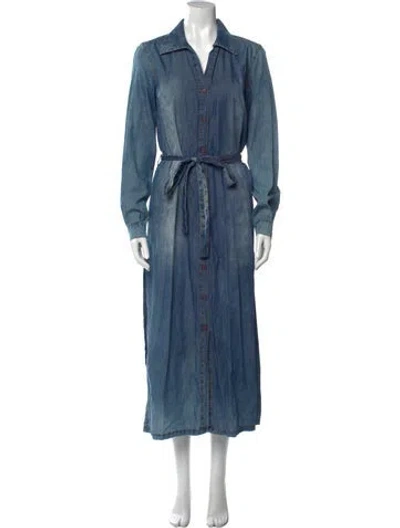 Pre-owned Philipp Plein Long Dress In Blue