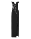 Philipp Plein Thunder Crystal-embellished Gown In Black