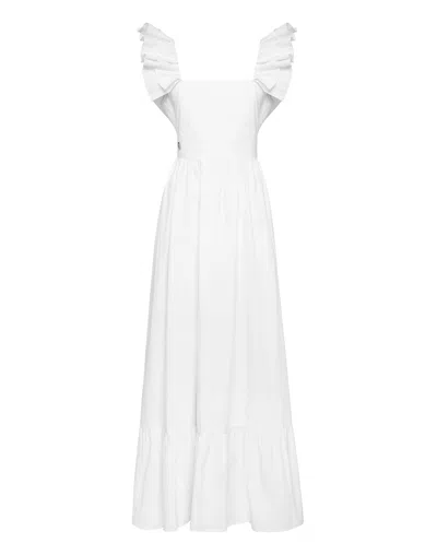 Philipp Plein Long Dress In White