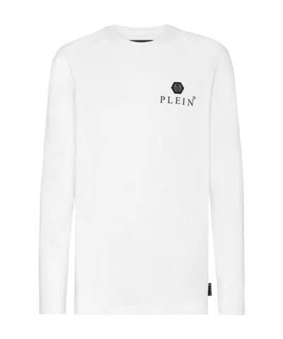 Philipp Plein Long Sleeved T-shirt In White
