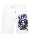 Philipp Plein Skull & Bones Swim Shorts In White