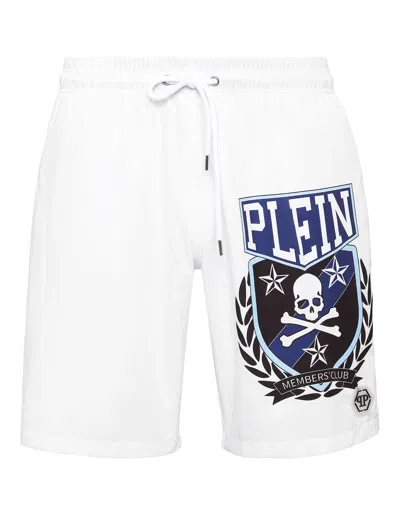 PHILIPP PLEIN LONG SWIM BOXER SKULL & BONES