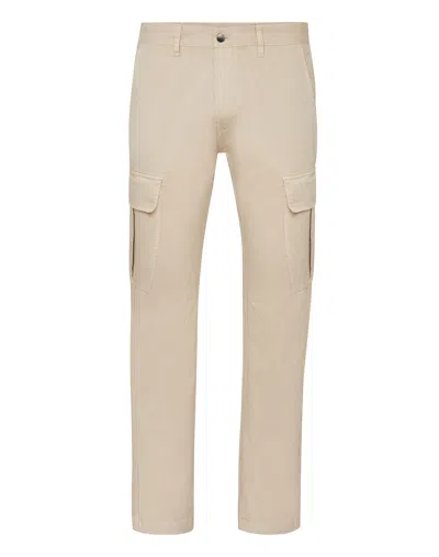 Philipp Plein Long Trousers Cargo Fit In Beige