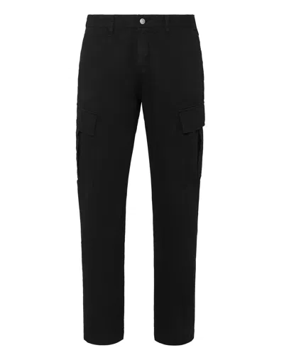 Philipp Plein Long Trousers Cargo Fit In Black