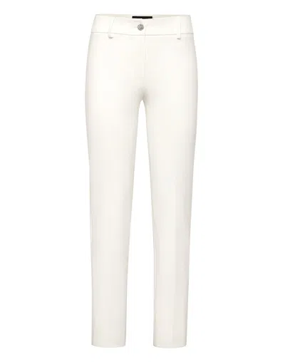 Philipp Plein Long Trousers Iconic Plein In White