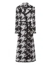 Philipp Plein Houndstooth-print Belted Coat In Multi
